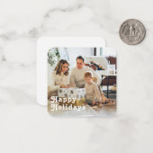 Budget MINI - Gepersonaliseerde foto- en tekstkers Notitiekaartje (Voorkant / Achterkant in situ)