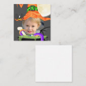 BUDGET MINI Halloween Heksen Template Notitiekaartje (Voorkant / Achterkant)