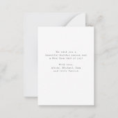 Budget MINI Merry kerstscript Notitiekaartje (Achterkant)