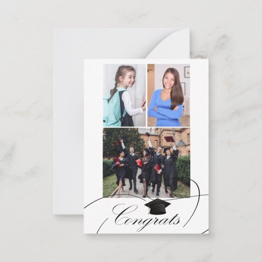 Budget MINI SIZE 4 foto-afstuderen aankondiging (Achterkant)