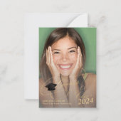 Budget MINI SIZE 4 foto-afstuderen aankondiging (Voorkant)