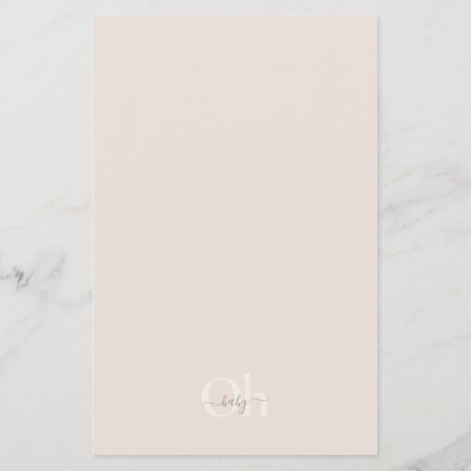 Budget Minimaal Beige Boho Script Boho Sip En Kijk Flyer (Achterkant)