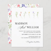 BUDGET Minimaal Boho Chic WildFlower Tuin Bruiloft (Voorkant / Achterkant)