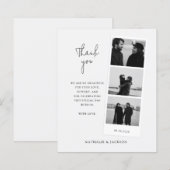 BUDGET Minimaal Drie Foto Strip Koppel Trouwen (Voorkant / Achterkant)
