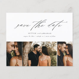 Budget Minimaal Script 3 Foto Save The Date Flyer