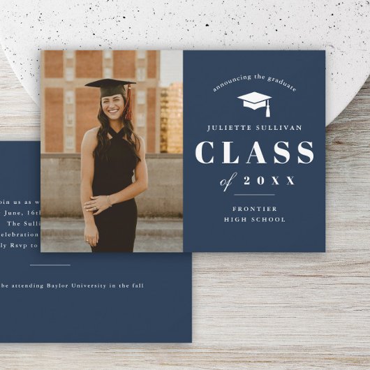 Budget Minimaal Type Foto Afstudeer Aankondiging