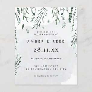 Budget Minimaal Waterverf Vallende Bladeren Bruilo Flyer