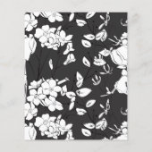 Budget Minimaal Zwart & Wit Script Sla de datum op (Achterkant)