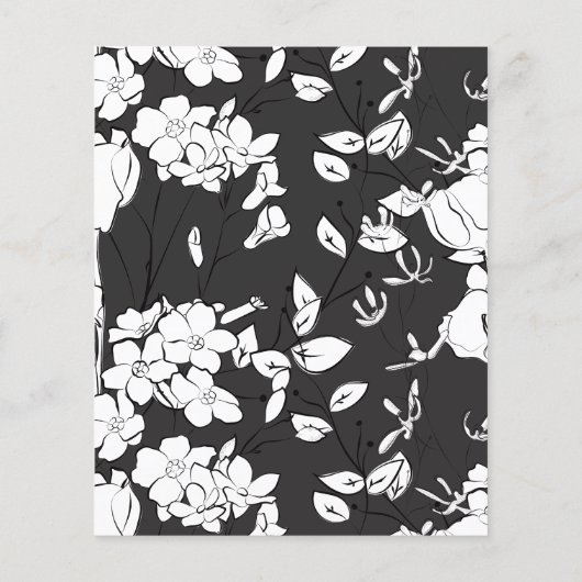 Budget Minimaal Zwart & Wit Script Sla de datum op (Achterkant)