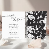 Budget Minimaal Zwart & Wit Script Sla de datum op