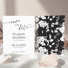 Budget Minimaal Zwart & Wit Script Sla de datum op