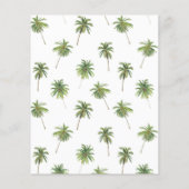 Budget Minimal Palmboom Tropisch Vrijgezellenfeest (Achterkant)