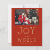 Budget Minimal Snowflakes Joy To The World (Voorkant)