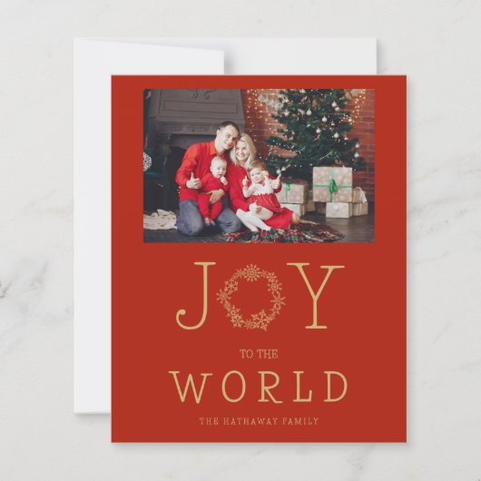 Budget Minimal Snowflakes Joy To The World (Voorkant)
