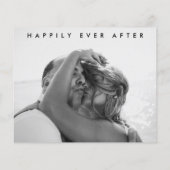 Budget Minimale Aangepaste Fotobruiloft Hartelijk  (Achterkant)