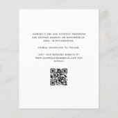 Budget Minimale Foto QR Code Zwart Sla de datum op (Achterkant)