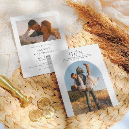 Budget Minimale Initialen Boho Arch 2 Foto Wedding