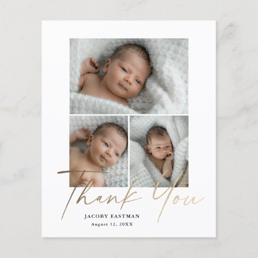 Budget Minimale Script 3 Foto Baby Hartelijk dank (Voorkant)