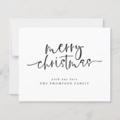 Budget Minimale Script Merry Kerstfeestdag Kaart (Voorkant)