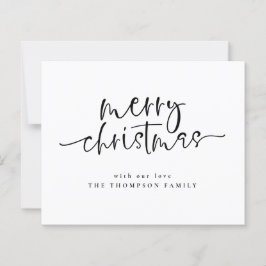 Budget Minimale Script Merry Kerstfeestdag Kaart