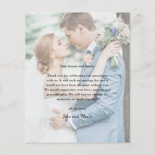 Budget Minimale Script Photo Wedding Hartelijk dan (Achterkant)