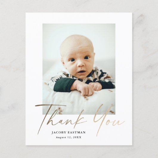 Budget Minimale scriptfoto-Baby Hartelijk dank (Voorkant)