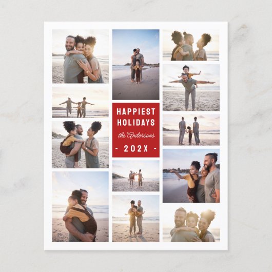 Budget Minimalist 12 Fotocollage Kerstmis (Voorkant)