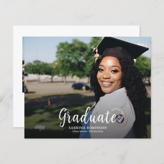 Budget minimalist 2 Aankondiging van het Foto Afst (Voorkant / Achterkant)