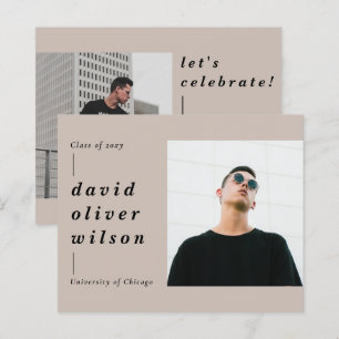 Budget minimalist 2 Uitnodiging tot fotoAfstuderen