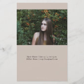 Budget minimalist 2 Uitnodiging tot fotoAfstuderen (Achterkant)