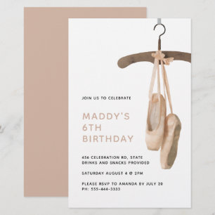 Budget minimalist Ballet Ballerina 6e verjaardag