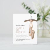 Budget minimalist Ballet Ballerina 6e verjaardag (Staand voorkant)