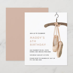 Budget minimalist Ballet Ballerina 6e verjaardag