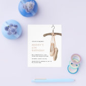 Budget minimalist Ballet Ballerina 6e verjaardag Flyer (Enkel)