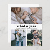 BUDGET Minimalist Basic Wat een jaar Gelukkig Nieu (Voorkant / Achterkant)