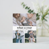 BUDGET Minimalist Basic Wat een jaar Gelukkig Nieu (Staand voorkant)