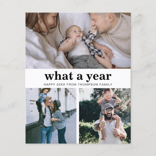 BUDGET Minimalist Basic Wat een jaar Gelukkig Nieu (Voorkant)