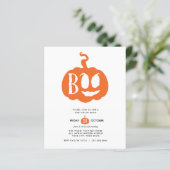 BUDGET Minimalist BOO Halloween Feest (Staand voorkant)