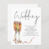 Budget minimalist Champagne Wedding (Voorkant / Achterkant)