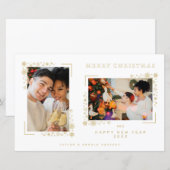 Budget Minimalist Christmas Snowflakes 2 Photos (Voorkant / Achterkant)