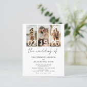 Budget Minimalist De bruiloft van foto QR code (Staand voorkant)