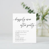 Budget Minimalist Gelukkig Ooit Na Feest Bruiloft (Staand voorkant)