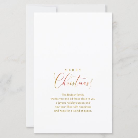 Budget minimalist kerstfoto's (Achterkant)