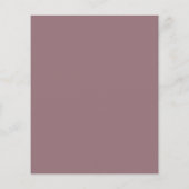Budget Minimalist Mauve bruiloft uitnodiging (Achterkant)