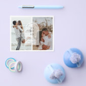 Budget Minimalist moderne boog foto Save the Date Flyer (Enkel)