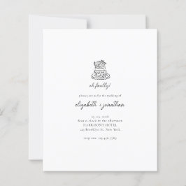 Budget Minimalist Oh Eindelijk Script Trouwdag