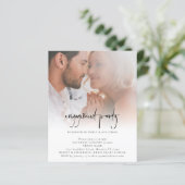 Budget minimalist Photo Engagement Party nodigt u (Staand voorkant)