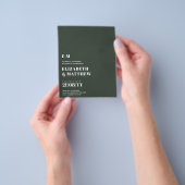 BUDGET Minimalist Plain Typografie INVITE - ELK Flyer (Hand)