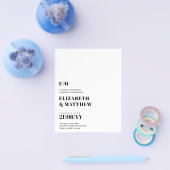 BUDGET Minimalist Plain Typografie INVITE - ELK Flyer (Enkel)