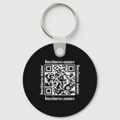 budget minimalist QR Code Business Keychain (Voorkant)